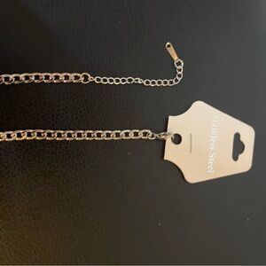 Stainless Steel Silver Curb Chain Bracelet
